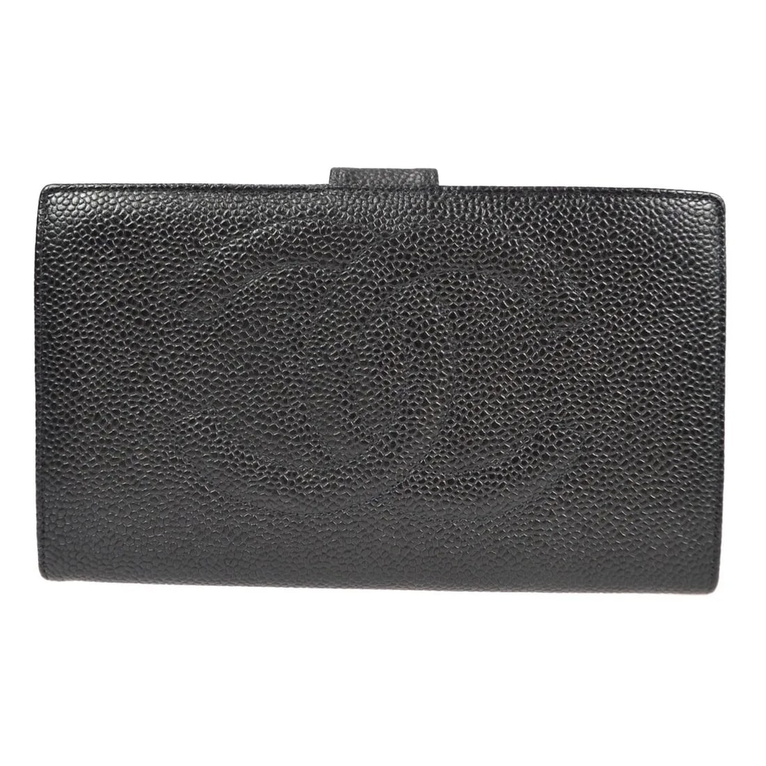 Chanel Timeless Caviar Leather French Wallet Black (1 of 9)