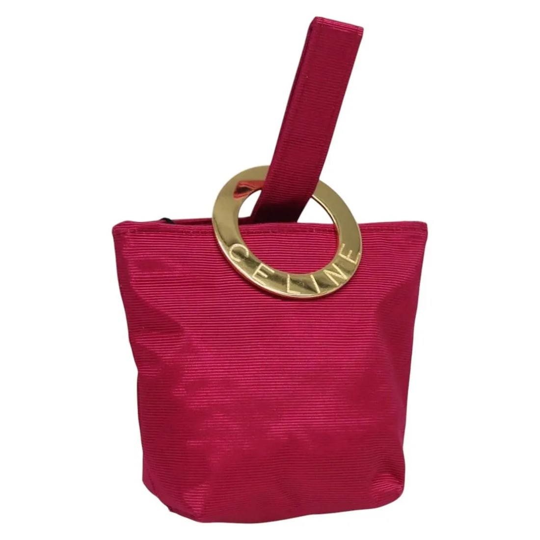 Celine Circle Logo Pink Nylon Women's Bag (1 of 18)