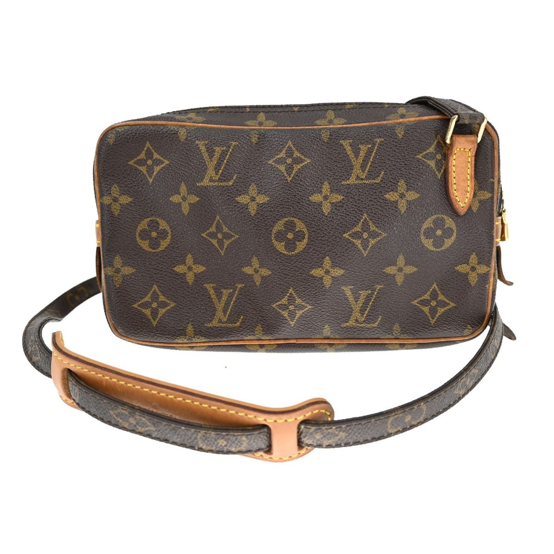 Louis Vuitton Marly Bandouliere Monogram Crossbody Bag M51828: Louis Vuitton Marly Bandouliere Monogram Crossbody Bag M51828 Vintage Louis Vuitton Marly Bandouliere shoulder bag in brown Monogram canvas with leather trim. This women's crossbody style features a z