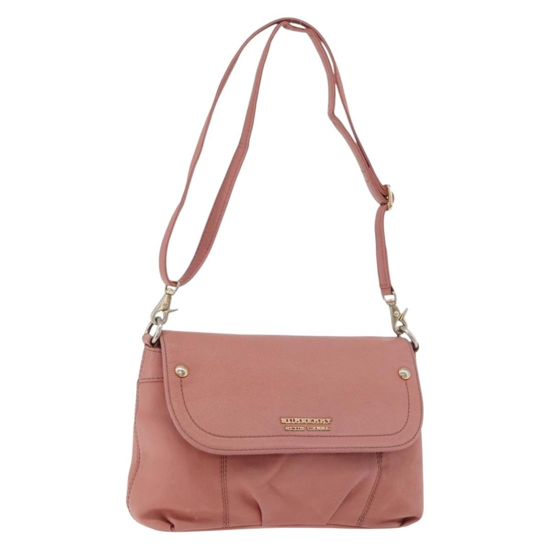 Burberry Blue Label pink gold leather shoulder bag Japan: Burberry Blue Label pink gold leather shoulder bag Japan This BURBERRY Blue Label shoulder bag features a pink and gold leather exterior, offering a stylish and feminine look. Designed for women, it i