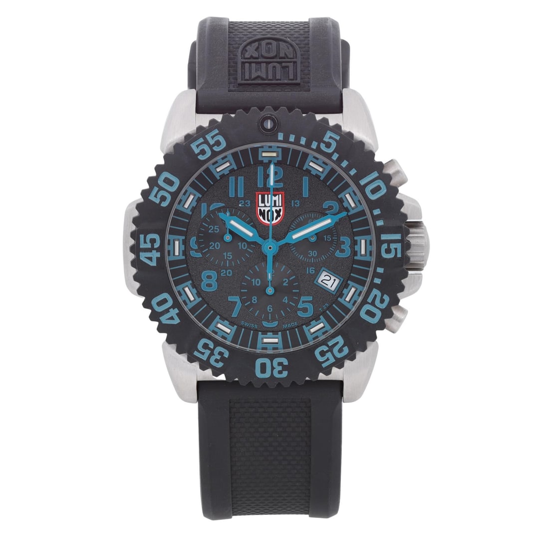 Luminox Navy SEAL Colormark 44mm Quartz Men's Watch XS.3183: Luminox Navy SEAL Colormark 44mm Quartz Men's Watch XS.3183 The Luminox Colormark Chronograph is a robust and stylish wristwatch designed for casual diving enthusiasts. Featuring a 44mm stainless stee