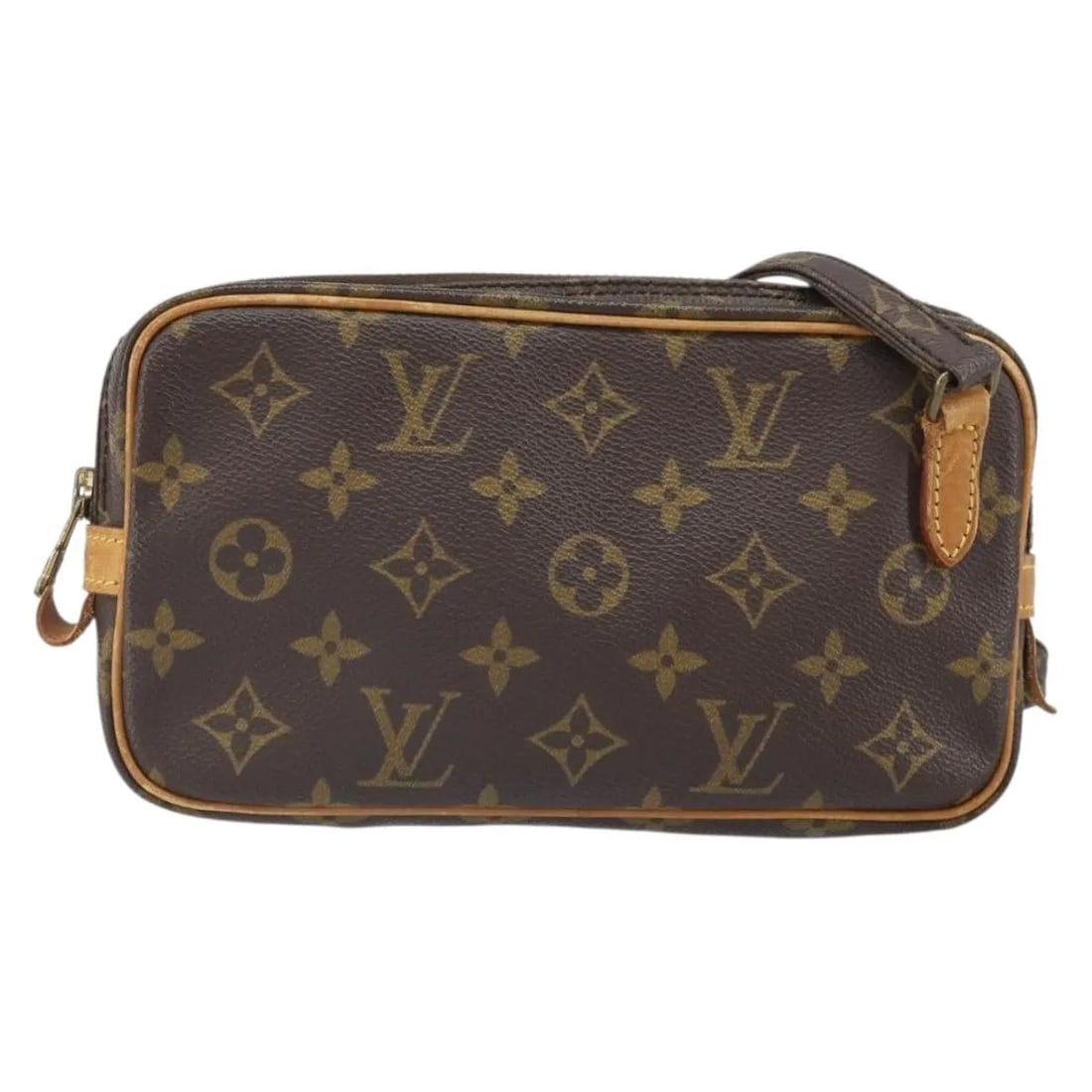 Louis Vuitton Monogram Canvas Pochette Marly Bandouliere Shoulder Bag: Louis Vuitton Monogram Canvas Pochette Marly Bandouliere Shoulder Bag This Louis Vuitton Pochette Marly Bandouliere Bag features the iconic monogram canvas in brown and is designed for women. The bag 
