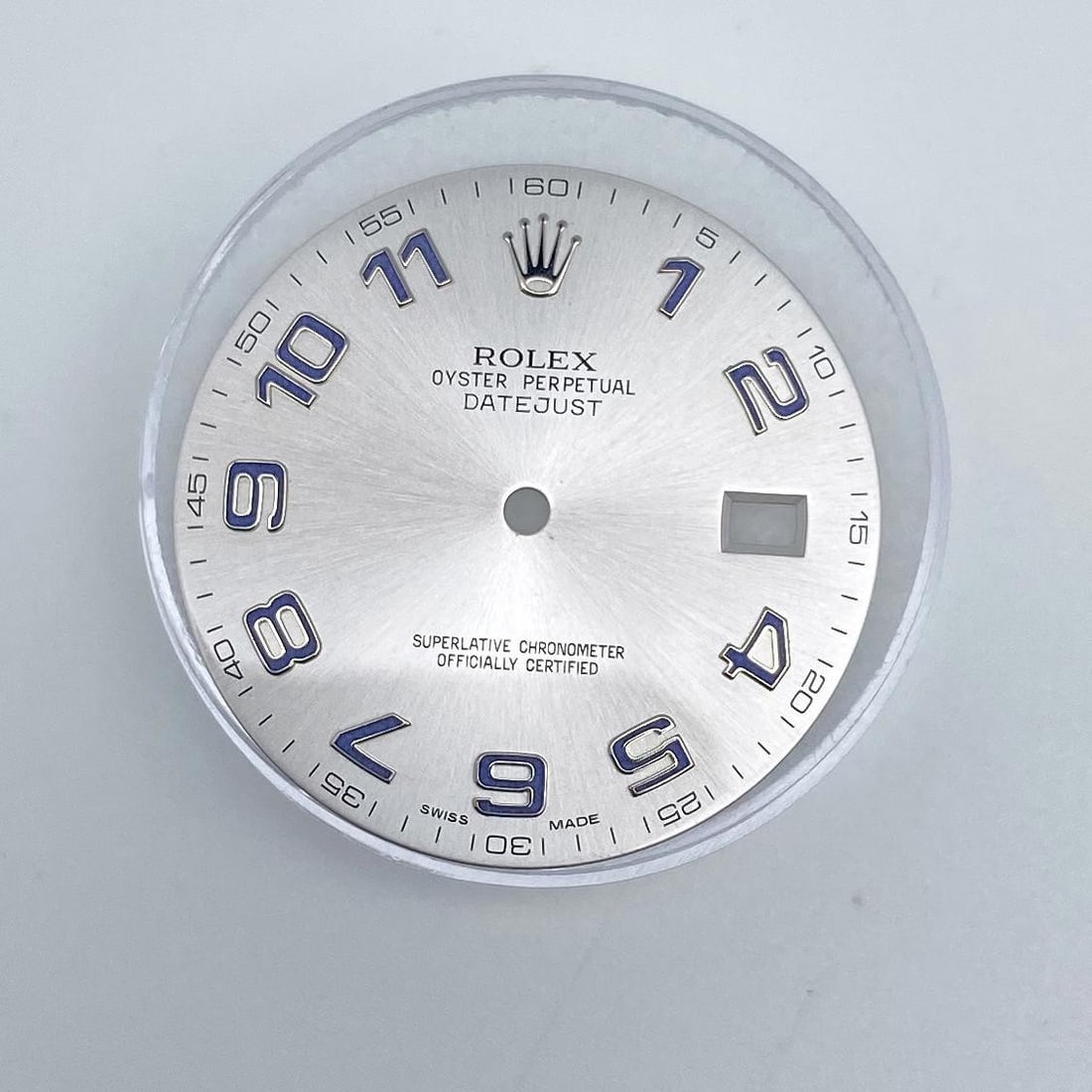 Rolex Datejust 41mm silver Arabic numeral replacement dial 116334 116300 (1 of 4)