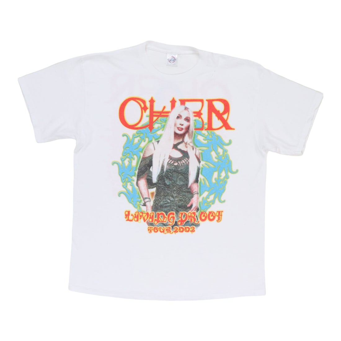 Vintage 2002 Cher Concert T Shirt White Cotton Extra Large (1 of 6)