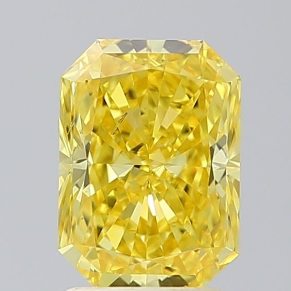 Loose Diamond - RADIANT 2.01ct Fancy Vivid Yellow VS2: Loose Diamond - RADIANT 2.01ct Fancy Vivid Yellow VS2 Source: This is a real non-mined Diamond that has been grown in a lab Shape: RADIANT Carats: 2.01 Color: Fancy Vivid Yellow Certification: IGI Vid