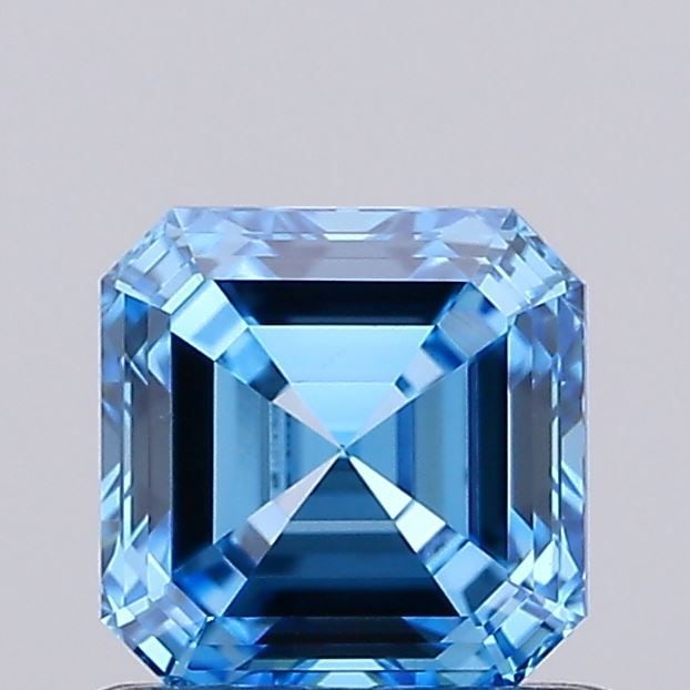 Loose Diamond - ASSCHER 0.72ct Fancy Vivid Blue VVS2: Loose Diamond - ASSCHER 0.72ct Fancy Vivid Blue VVS2 Source: This is a real non-mined Diamond that has been grown in a lab Shape: ASSCHER Carats: 0.72 Color: Fancy Vivid Blue Certification: IGI Video: