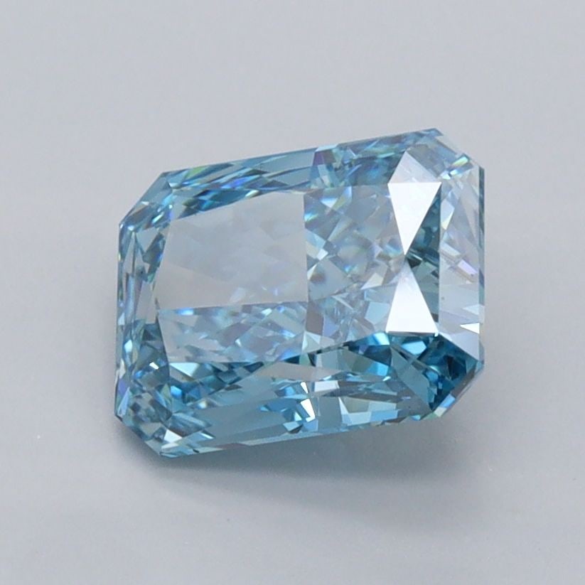 Loose Diamond - RADIANT 1.58ct Fancy Vivid Blue VVS1: Loose Diamond - RADIANT 1.58ct Fancy Vivid Blue VVS1 Source: This is a real non-mined Diamond that has been grown in a lab Shape: RADIANT Carats: 1.58 Color: Fancy Vivid Blue Certification: IGI Video: