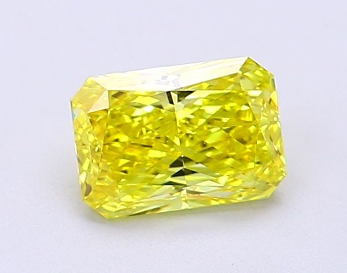 Loose Diamond - RADIANT 1.01ct Fancy Vivid Yellow VS1: Loose Diamond - RADIANT 1.01ct Fancy Vivid Yellow VS1 Source: This is a real non-mined Diamond that has been grown in a lab Shape: RADIANT Carats: 1.01 Color: Fancy Vivid Yellow Certification: IGI Vid