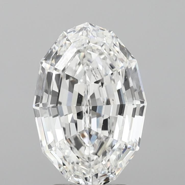 Loose Diamond - STEP OVAL 5.02ct E VVS2: Loose Diamond - STEP OVAL 5.02ct E VVS2 Source: This is a real non-mined Diamond that has been grown in a lab Shape: STEP OVAL Carats: 5.02 Color: E Clarity: VVS2 Certification: IGI Condition: Pre-Own
