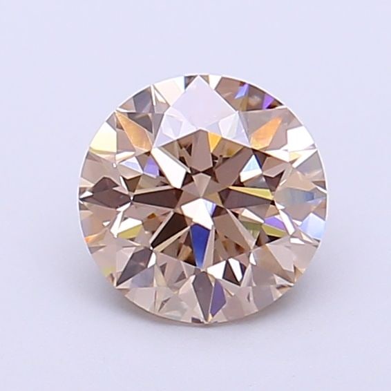 Ideal Loose Diamond - ROUND 1.01ct Fancy Light Brown VS1: Ideal Loose Diamond - ROUND 1.01ct Fancy Light Brown VS1 Source: This is a real non-mined Diamond that has been grown in a lab Shape: ROUND Carats: 1.01 Color: Fancy Light Brown Certification: IGI Vid