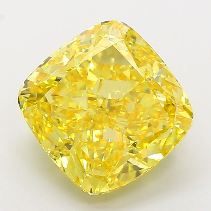 Loose Diamond - CUSHION MODIFIED 8.06ct Fancy Vivid Yellow VS1: Loose Diamond - CUSHION MODIFIED 8.06ct Fancy Vivid Yellow VS1 Source: This is a real non-mined Diamond that has been grown in a lab Shape: CUSHION MODIFIED Carats: 8.06 Color: Fancy Vivid Yellow Cert