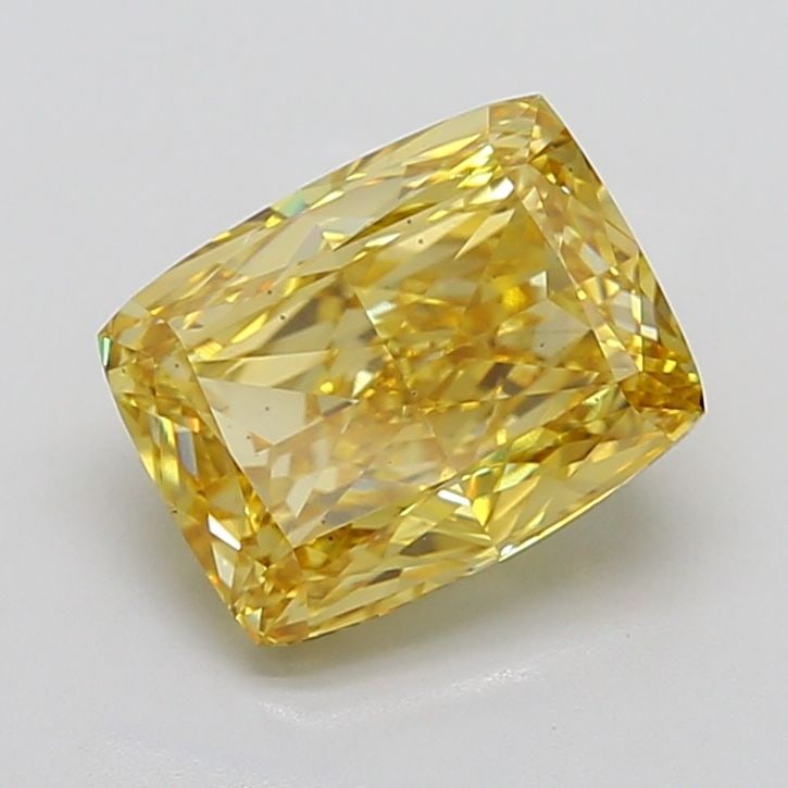 Loose Diamond - CUSHION MODIFIED 5.06ct Fancy Intense Yellow VS2: Loose Diamond - CUSHION MODIFIED 5.06ct Fancy Intense Yellow VS2 Source: This is a real non-mined Diamond that has been grown in a lab Shape: CUSHION MODIFIED Carats: 5.06 Color: Fancy Intense Yellow 