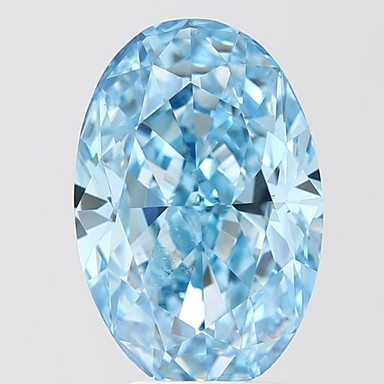 Loose Diamond - OVAL 4.51ct Fancy Vivid Blue VVS2: Loose Diamond - OVAL 4.51ct Fancy Vivid Blue VVS2 Source: This is a real non-mined Diamond that has been grown in a lab Shape: OVAL Carats: 4.51 Color: Fancy Vivid Blue Certification: IGI Video: