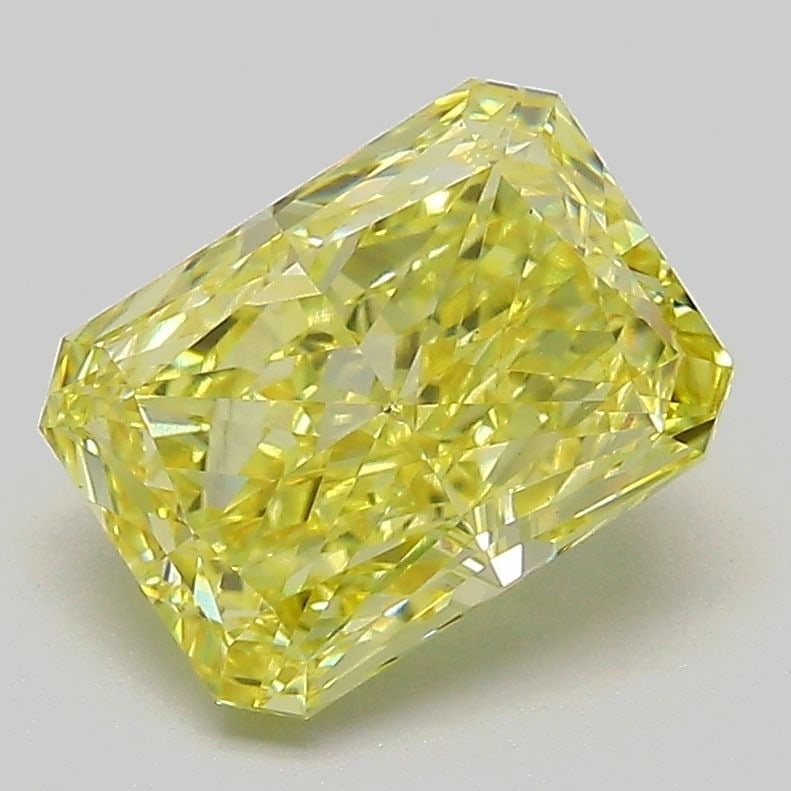Loose Diamond - RADIANT 2.28ct Fancy Intense Yellow VS1: Loose Diamond - RADIANT 2.28ct Fancy Intense Yellow VS1 Source: This is a real non-mined Diamond that has been grown in a lab Shape: RADIANT Carats: 2.28 Color: Fancy Intense Yellow Certification: IGI