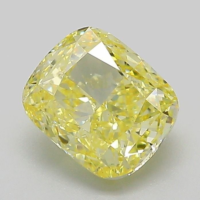 Loose Diamond - CUSHION MODIFIED 1.56ct Fancy Intense Yellow VS2: Loose Diamond - CUSHION MODIFIED 1.56ct Fancy Intense Yellow VS2 Source: This is a real non-mined Diamond that has been grown in a lab Shape: CUSHION MODIFIED Carats: 1.56 Color: Fancy Intense Yellow 