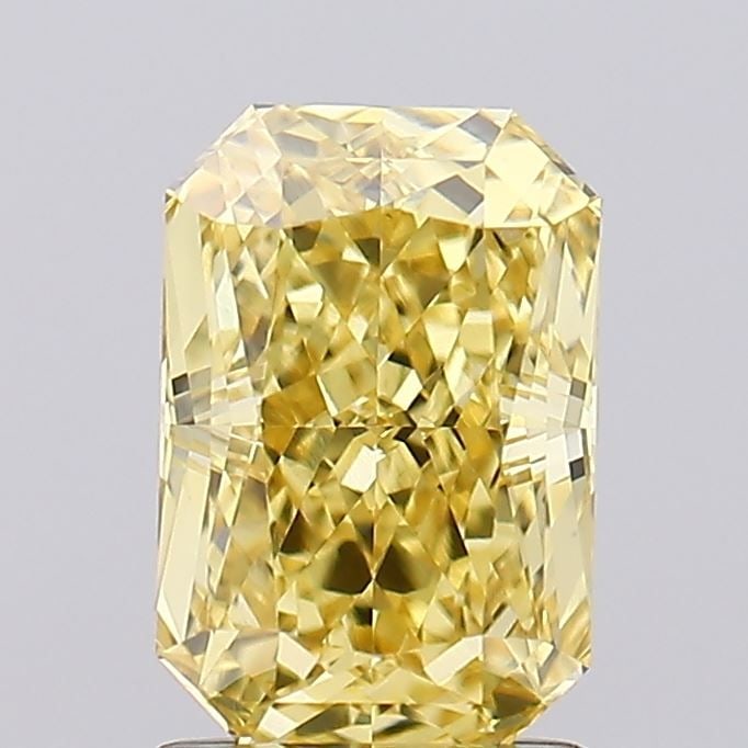 Loose Diamond - RADIANT 1.74ct Fancy Intense Yellow VS1: Loose Diamond - RADIANT 1.74ct Fancy Intense Yellow VS1 Source: This is a real non-mined Diamond that has been grown in a lab Shape: RADIANT Carats: 1.74 Color: Fancy Intense Yellow Certification: IGI