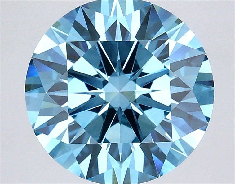 Ideal Loose Diamond - ROUND 2.99ct Fancy Vivid Blue VS1: Ideal Loose Diamond - ROUND 2.99ct Fancy Vivid Blue VS1 Source: This is a real non-mined Diamond that has been grown in a lab Shape: ROUND Carats: 2.99 Color: Fancy Vivid Blue Certification: IGI Video