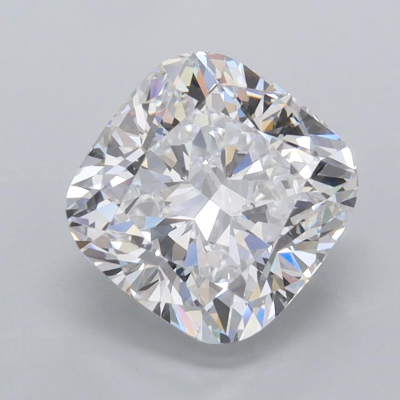 Loose Diamond - CUSHION 2.51ct D VVS1: Loose Diamond - CUSHION 2.51ct D VVS1 Source: This is a real non-mined Diamond that has been grown in a lab Shape: CUSHION Carats: 2.51 Color: D Clarity: VVS1 Certification: IGI Condition: Pre-Owned