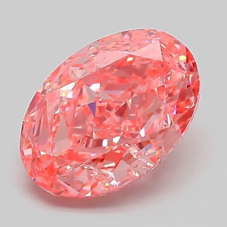 Loose Diamond - OVAL 2.11ct Fancy Vivid Pink VVS2: Loose Diamond - OVAL 2.11ct Fancy Vivid Pink VVS2 Source: This is a real non-mined Diamond that has been grown in a lab Shape: OVAL Carats: 2.11 Color: Fancy Vivid Pink Certification: IGI Video: