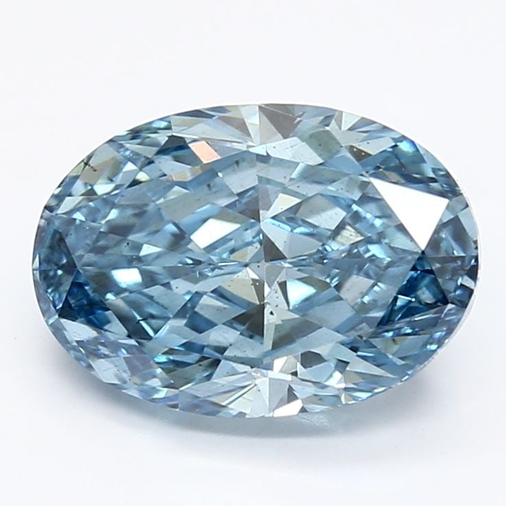 Loose Diamond - OVAL 2.85ct Fancy Vivid Blue SI1: Loose Diamond - OVAL 2.85ct Fancy Vivid Blue SI1 Source: This is a real non-mined Diamond that has been grown in a lab Shape: OVAL Carats: 2.85 Color: Fancy Vivid Blue Certification: IGI Video: