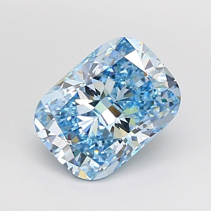Loose Diamond - CUSHION MODIFIED 3.09ct Fancy Intense Blue VVS2: Loose Diamond - CUSHION MODIFIED 3.09ct Fancy Intense Blue VVS2 Source: This is a real non-mined Diamond that has been grown in a lab Shape: CUSHION MODIFIED Carats: 3.09 Color: Fancy Intense Blue Cer