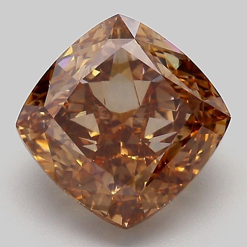 Loose Diamond - CUSHION MODIFIED 3.7ct Fancy Brown VS1: Loose Diamond - CUSHION MODIFIED 3.7ct Fancy Brown VS1 Source: This is a real non-mined Diamond that has been grown in a lab Shape: CUSHION MODIFIED Carats: 3.7 Color: Fancy Brown Certification: IGI V