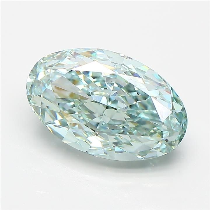 Loose Diamond - OVAL 3.54ct Fancy Intense Green VVS2: Loose Diamond - OVAL 3.54ct Fancy Intense Green VVS2 Source: This is a real non-mined Diamond that has been grown in a lab Shape: OVAL Carats: 3.54 Color: Fancy Intense Green Certification: IGI Video: