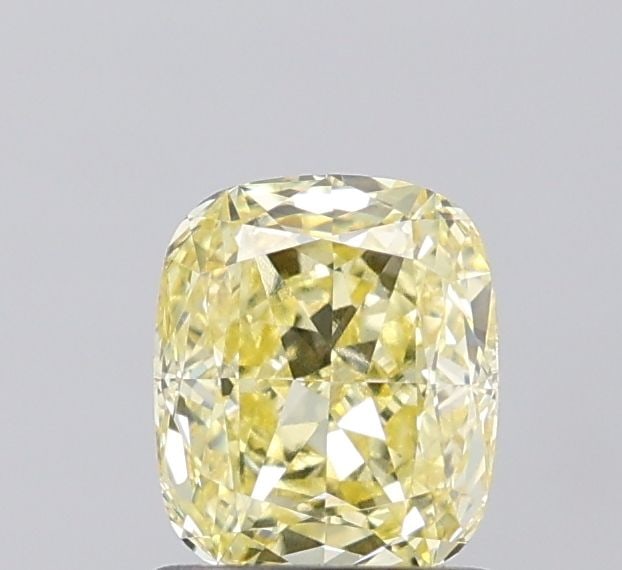 Loose Diamond - CUSHION MODIFIED 1.09ct Fancy Intense Yellow VVS2: Loose Diamond - CUSHION MODIFIED 1.09ct Fancy Intense Yellow VVS2 Source: This is a real non-mined Diamond that has been grown in a lab Shape: CUSHION MODIFIED Carats: 1.09 Color: Fancy Intense Yellow