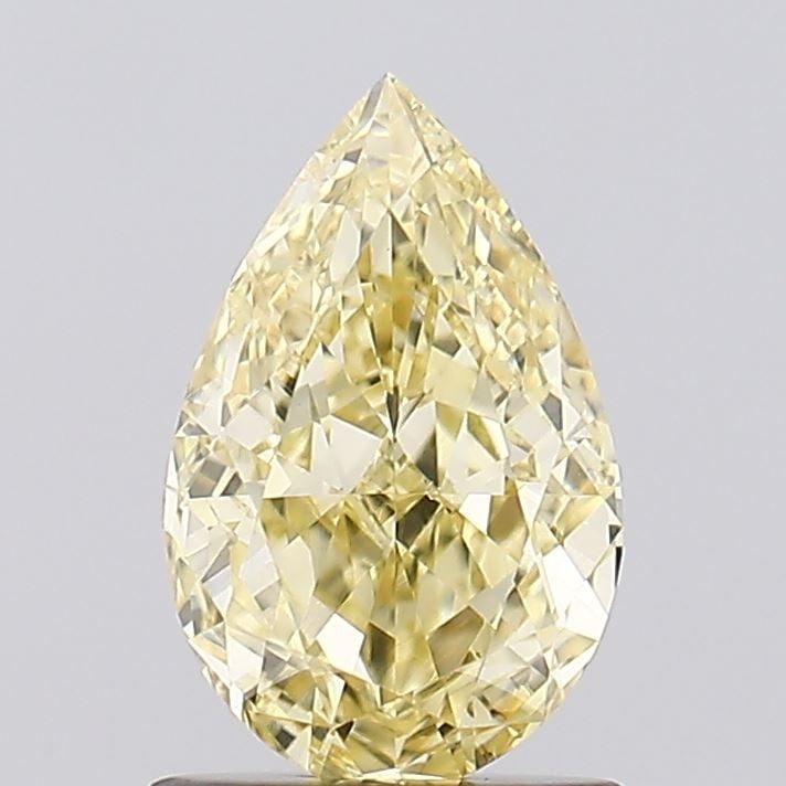 Loose Diamond - PEAR 1.0ct Fancy Light Yellow VS1: Loose Diamond - PEAR 1.0ct Fancy Light Yellow VS1 Source: This is a real non-mined Diamond that has been grown in a lab Shape: PEAR Carats: 1.0 Color: Fancy Light Yellow Certification: IGI Video:
