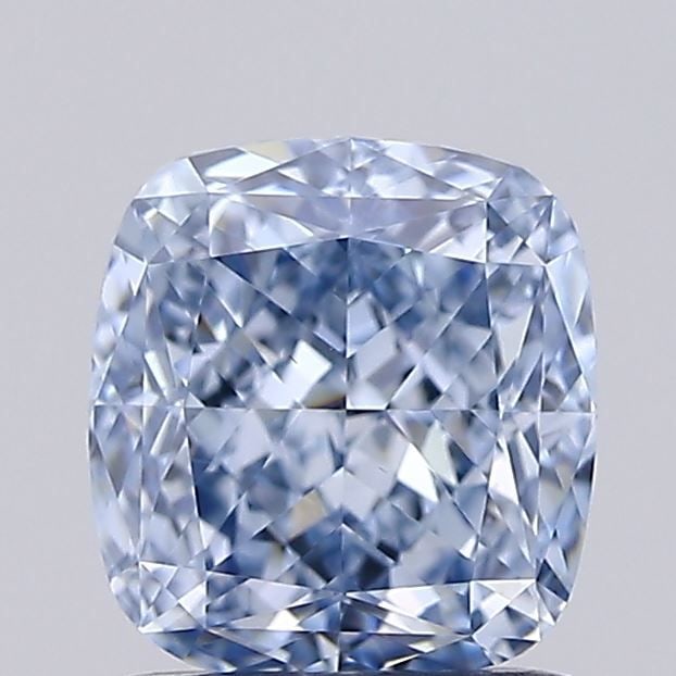 Loose Diamond - CUSHION MODIFIED 1.28ct Fancy Blue VS1: Loose Diamond - CUSHION MODIFIED 1.28ct Fancy Blue VS1 Source: This is a real non-mined Diamond that has been grown in a lab Shape: CUSHION MODIFIED Carats: 1.28 Color: Fancy Blue Certification: IGI