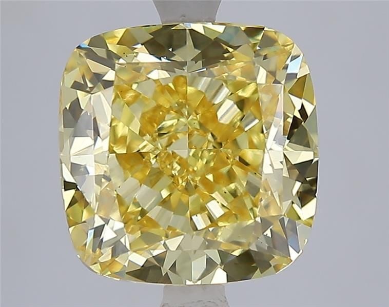 Loose Diamond - CUSHION MODIFIED 5.03ct Fancy Intense Yellow VS1: Loose Diamond - CUSHION MODIFIED 5.03ct Fancy Intense Yellow VS1 Source: This is a real non-mined Diamond that has been grown in a lab Shape: CUSHION MODIFIED Carats: 5.03 Color: Fancy Intense Yellow