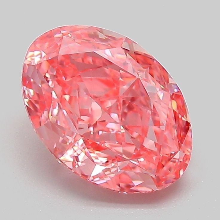 Loose Diamond - OVAL 2.08ct Fancy Vivid Pink VVS2: Loose Diamond - OVAL 2.08ct Fancy Vivid Pink VVS2 Source: This is a real non-mined Diamond that has been grown in a lab Shape: OVAL Carats: 2.08 Color: Fancy Vivid Pink Certification: IGI Video: