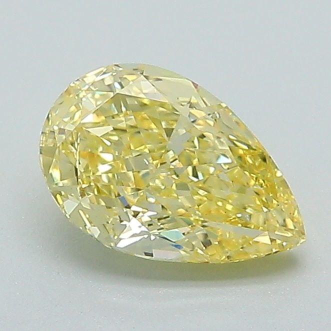 Loose Diamond - PEAR 1.01ct Fancy Intense Yellow VS1: Loose Diamond - PEAR 1.01ct Fancy Intense Yellow VS1 Source: This is a real non-mined Diamond that has been grown in a lab Shape: PEAR Carats: 1.01 Color: Fancy Intense Yellow Certification: IGI Video