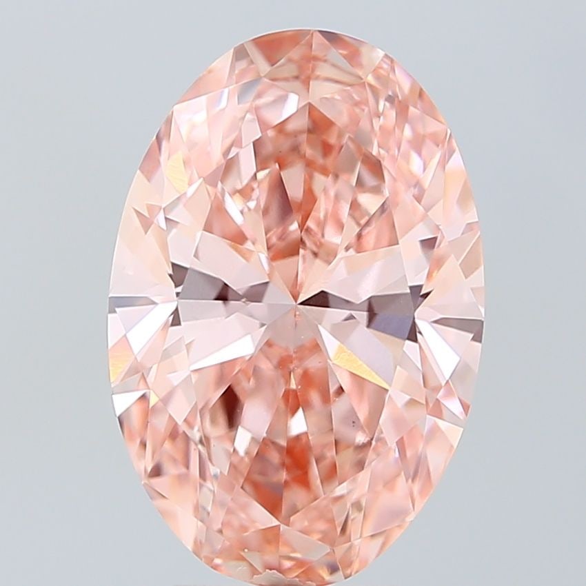 Loose Diamond - OVAL 5.05ct Fancy Vivid Pink VVS2: Loose Diamond - OVAL 5.05ct Fancy Vivid Pink VVS2 Source: This is a real non-mined Diamond that has been grown in a lab Shape: OVAL Carats: 5.05 Color: Fancy Vivid Pink Certification: IGI PLEASE NOTE: