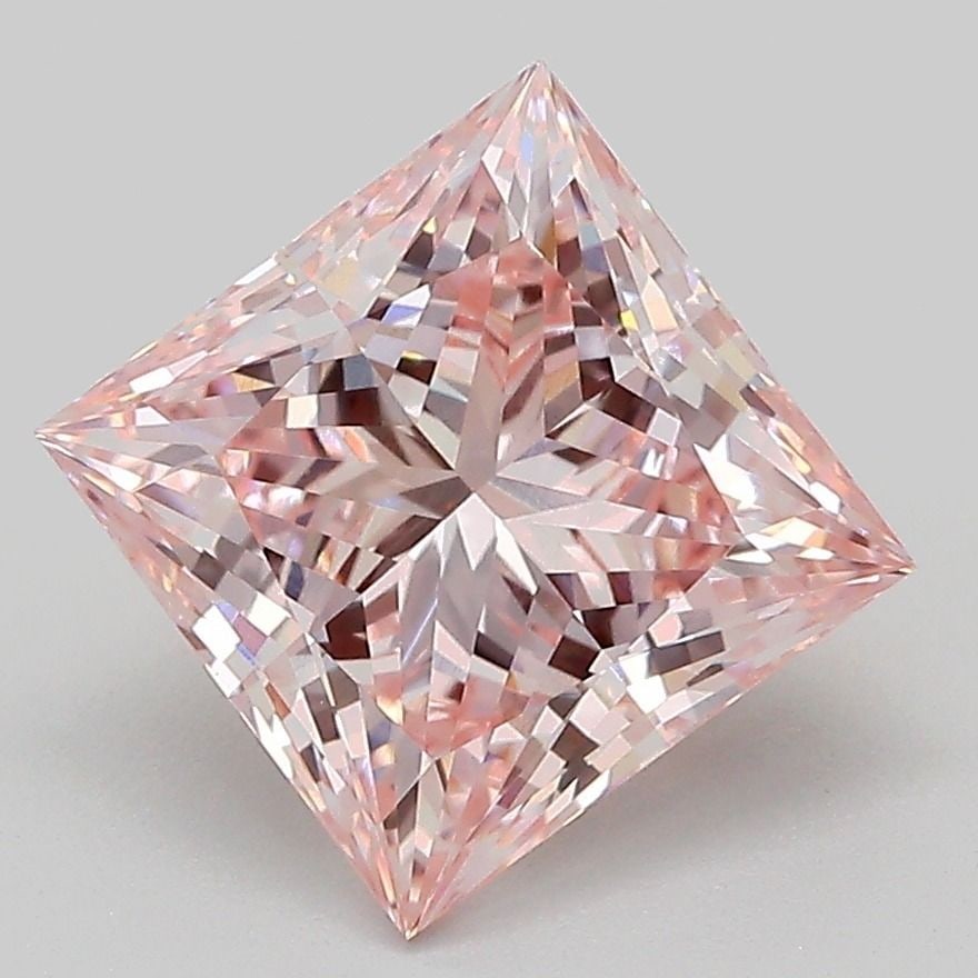 Loose Diamond - PRINCESS 3.05ct Fancy Pink VVS2: Loose Diamond - PRINCESS 3.05ct Fancy Pink VVS2 Source: This is a real non-mined Diamond that has been grown in a lab Shape: PRINCESS Carats: 3.05 Color: Fancy Pink Certification: IGI Video: