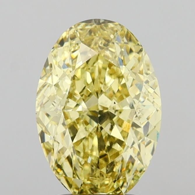 Loose Diamond - OVAL 3.1ct Fancy Intense Yellow VS1: Loose Diamond - OVAL 3.1ct Fancy Intense Yellow VS1 Source: This is a real non-mined Diamond that has been grown in a lab Shape: OVAL Carats: 3.1 Color: Fancy Intense Yellow Certification: IGI Video: