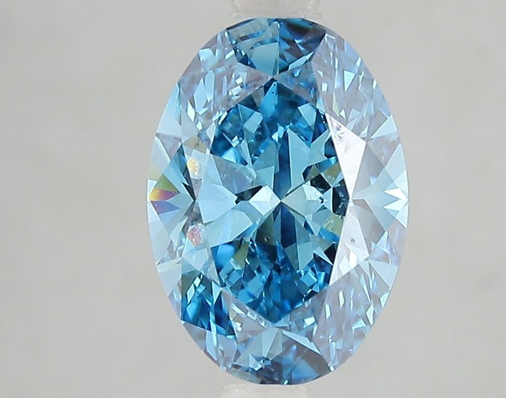 Loose Diamond - OVAL 2.6ct Fancy Vivid Blue VS1: Loose Diamond - OVAL 2.6ct Fancy Vivid Blue VS1 Source: This is a real non-mined Diamond that has been grown in a lab Shape: OVAL Carats: 2.6 Color: Fancy Vivid Blue Certification: IGI Video: