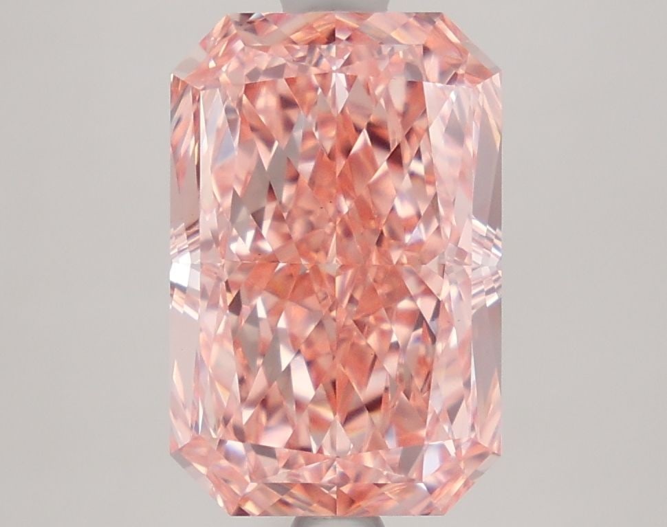 Loose Diamond - RADIANT 3.95ct Fancy Vivid Pink VS1: Loose Diamond - RADIANT 3.95ct Fancy Vivid Pink VS1 Source: This is a real non-mined Diamond that has been grown in a lab Shape: RADIANT Carats: 3.95 Color: Fancy Vivid Pink Certification: IGI PLEASE 