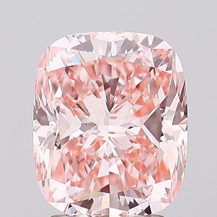 Loose Diamond - CUSHION MODIFIED 2.52ct Fancy Vivid Pink VS2: Loose Diamond - CUSHION MODIFIED 2.52ct Fancy Vivid Pink VS2 Source: This is a real non-mined Diamond that has been grown in a lab Shape: CUSHION MODIFIED Carats: 2.52 Color: Fancy Vivid Pink Certific