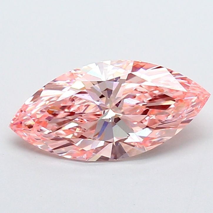 Loose Diamond - MARQUISE 2.52ct Fancy Vivid Pink VVS2: Loose Diamond - MARQUISE 2.52ct Fancy Vivid Pink VVS2 Source: This is a real non-mined Diamond that has been grown in a lab Shape: MARQUISE Carats: 2.52 Color: Fancy Vivid Pink Certification: IGI Vide