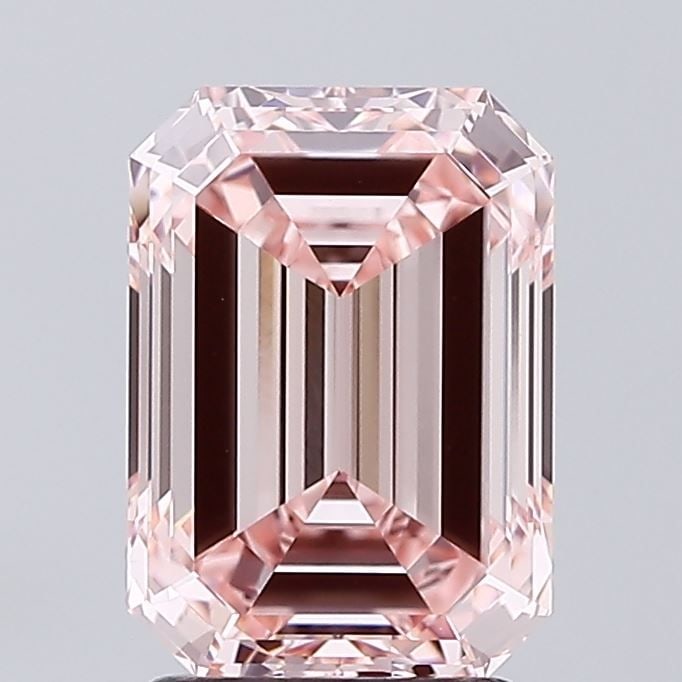 Loose Diamond - EMERALD 2.51ct Fancy Intense Pink VVS1: Loose Diamond - EMERALD 2.51ct Fancy Intense Pink VVS1 Source: This is a real non-mined Diamond that has been grown in a lab Shape: EMERALD Carats: 2.51 Color: Fancy Intense Pink Certification: IGI Vi