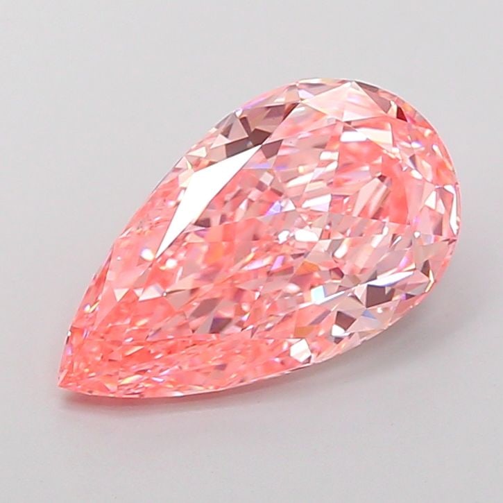 Loose Diamond - PEAR 3.74ct Fancy Vivid Pink VS1: Loose Diamond - PEAR 3.74ct Fancy Vivid Pink VS1 Source: This is a real non-mined Diamond that has been grown in a lab Shape: PEAR Carats: 3.74 Color: Fancy Vivid Pink Certification: IGI Video: