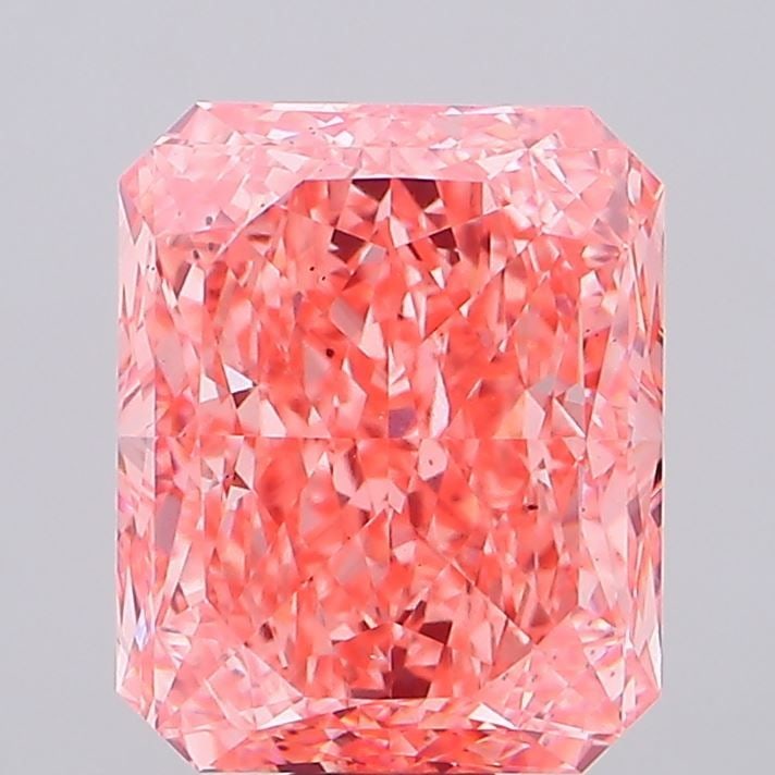 Loose Diamond - RADIANT 20.07ct Fancy Vivid Pink VS2: Loose Diamond - RADIANT 20.07ct Fancy Vivid Pink VS2 Source: This is a real non-mined Diamond that has been grown in a lab Shape: RADIANT Carats: 20.07 Color: Fancy Vivid Pink Certification: IGI Video