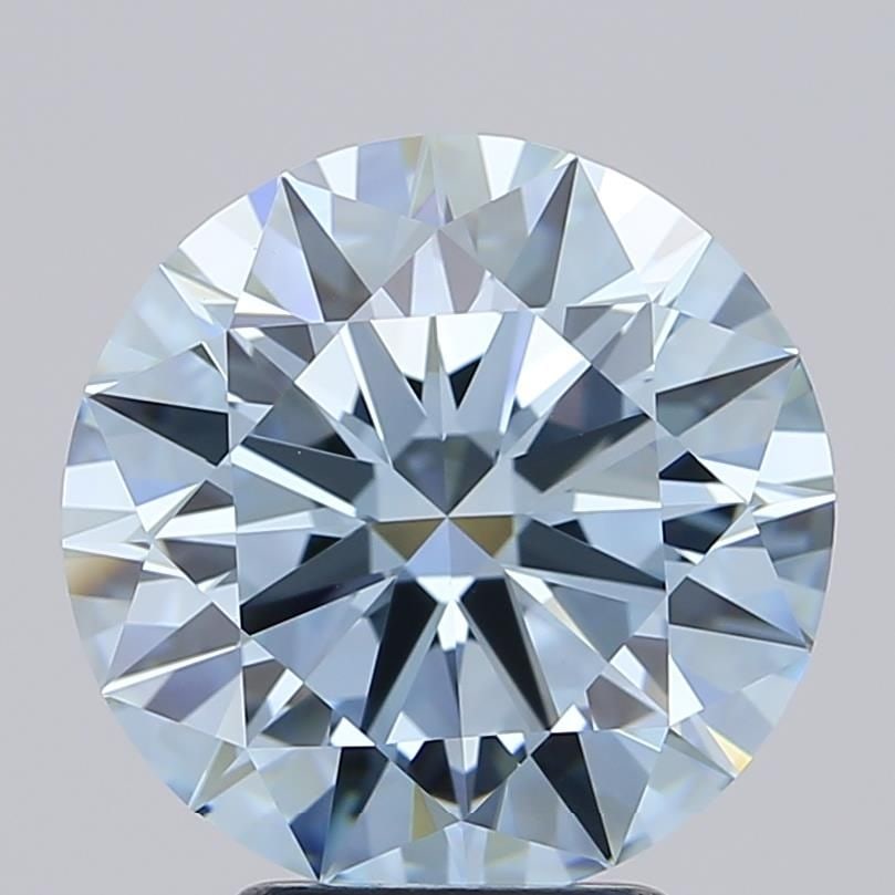 Ideal Loose Diamond - ROUND 4.03ct Fancy Vivid Blue VVS2: Ideal Loose Diamond - ROUND 4.03ct Fancy Vivid Blue VVS2 Source: This is a real non-mined Diamond that has been grown in a lab Shape: ROUND Carats: 4.03 Color: Fancy Vivid Blue Certification: IGI Vide