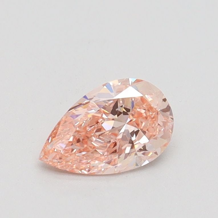 Loose Diamond - PEAR 0.5ct Fancy Pink VS2: Loose Diamond - PEAR 0.5ct Fancy Pink VS2 Source: This is a real non-mined Diamond that has been grown in a lab Shape: PEAR Carats: 0.5 Color: Fancy Pink Certification: IGI Video:
