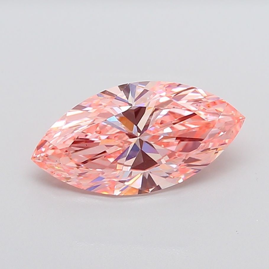 Loose Diamond - MARQUISE 4.01ct Fancy Vivid Pink VS2: Loose Diamond - MARQUISE 4.01ct Fancy Vivid Pink VS2 Source: This is a real non-mined Diamond that has been grown in a lab Shape: MARQUISE Carats: 4.01 Color: Fancy Vivid Pink Certification: IGI PLEAS
