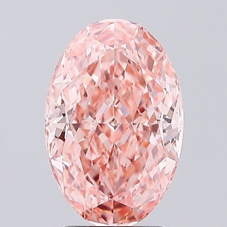 Loose Diamond - OVAL 3.04ct Fancy Vivid Pink VVS2: Loose Diamond - OVAL 3.04ct Fancy Vivid Pink VVS2 Source: This is a real non-mined Diamond that has been grown in a lab Shape: OVAL Carats: 3.04 Color: Fancy Vivid Pink Certification: IGI Video: