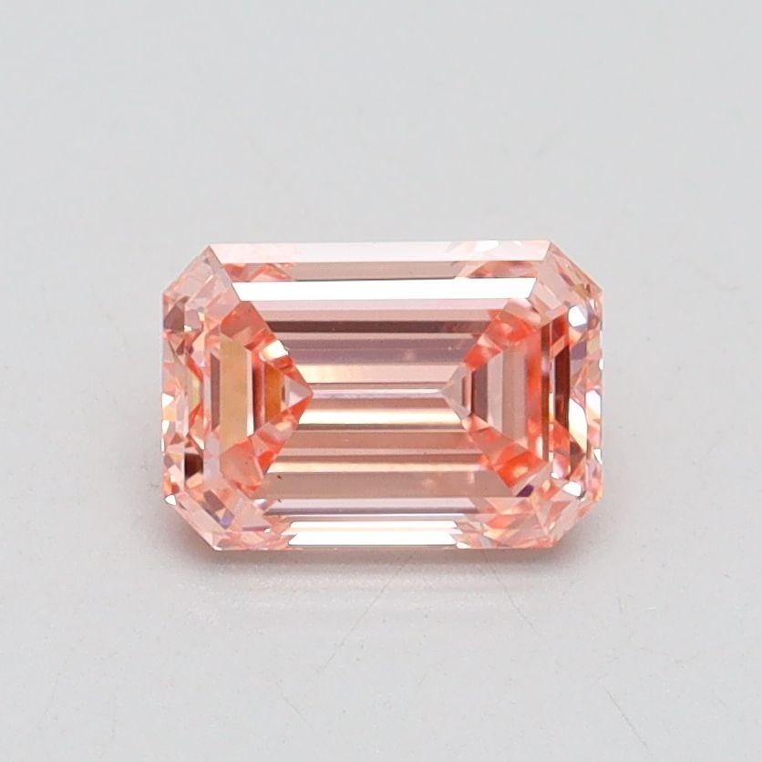 Loose Diamond - EMERALD 0.9ct Fancy Intense Pink VS1: Loose Diamond - EMERALD 0.9ct Fancy Intense Pink VS1 Source: This is a real non-mined Diamond that has been grown in a lab Shape: EMERALD Carats: 0.9 Color: Fancy Intense Pink Certification: IGI