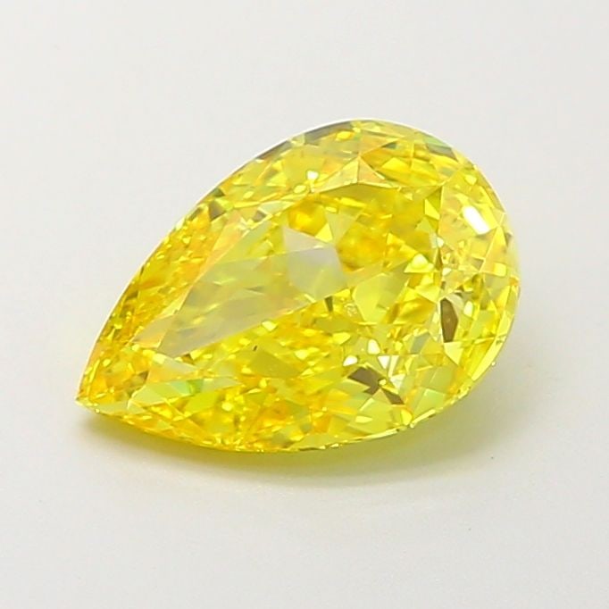 Loose Diamond - PEAR 1.84ct Fancy Vivid Yellow VS2: Loose Diamond - PEAR 1.84ct Fancy Vivid Yellow VS2 Source: This is a real non-mined Diamond that has been grown in a lab Shape: PEAR Carats: 1.84 Color: Fancy Vivid Yellow Certification: IGI Video:
