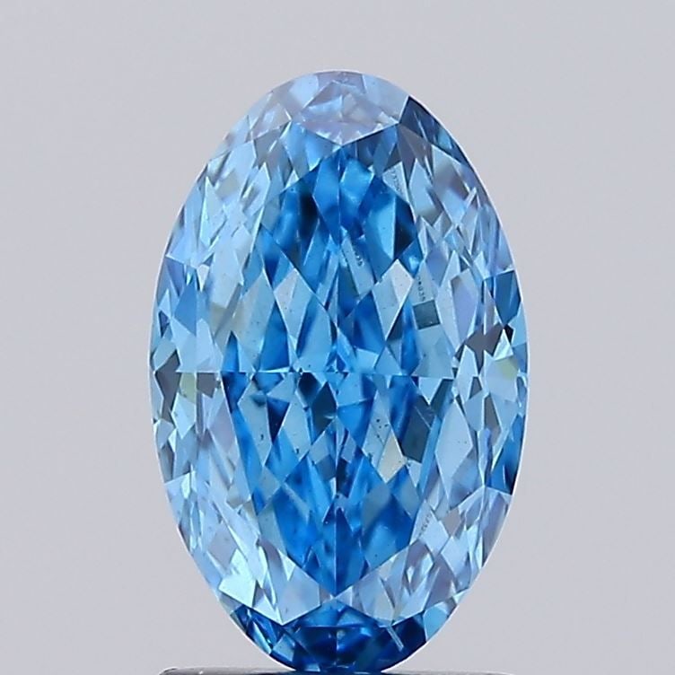 Loose Diamond - OVAL 2.1ct Fancy Vivid Blue VS2: Loose Diamond - OVAL 2.1ct Fancy Vivid Blue VS2 Source: This is a real non-mined Diamond that has been grown in a lab Shape: OVAL Carats: 2.1 Color: Fancy Vivid Blue Certification: IGI Video: